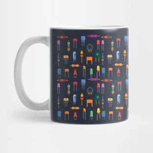 Electronics components collection Mug